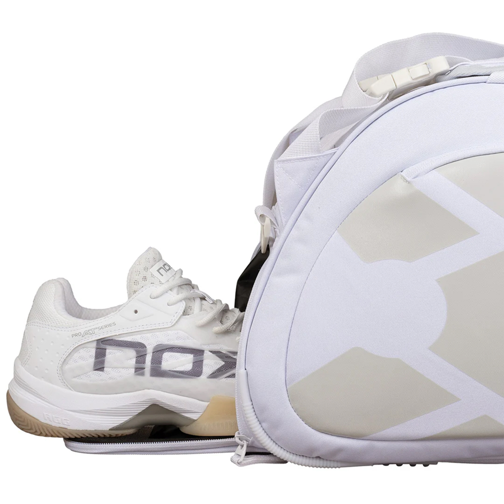 Nox Padelbag AT10 Team White – elegant white padel bag signed by Agustín Tapia - image 3
